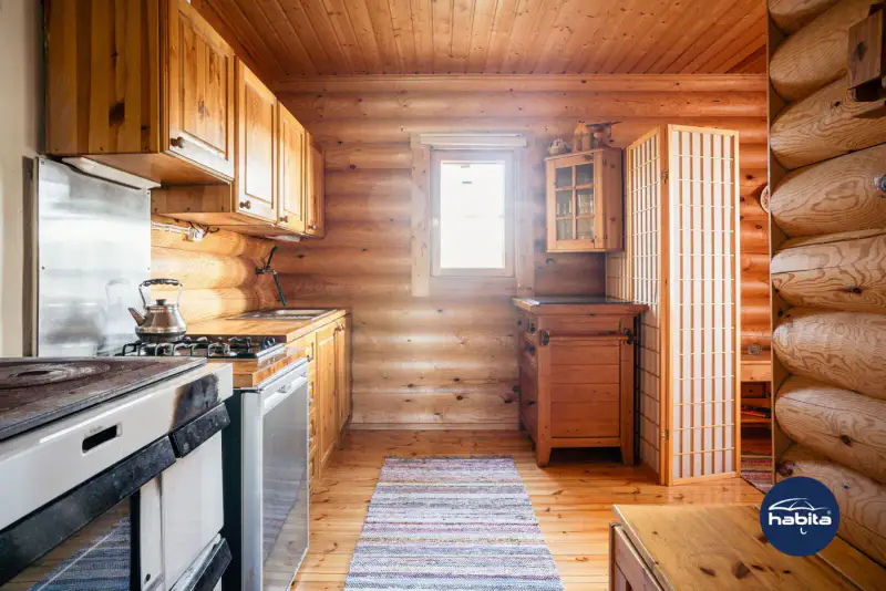 Chalet Kaskela 45 m² (2001), rive privée Vaikkojärvi, parcelle 9 422 m² — Juuka — 12