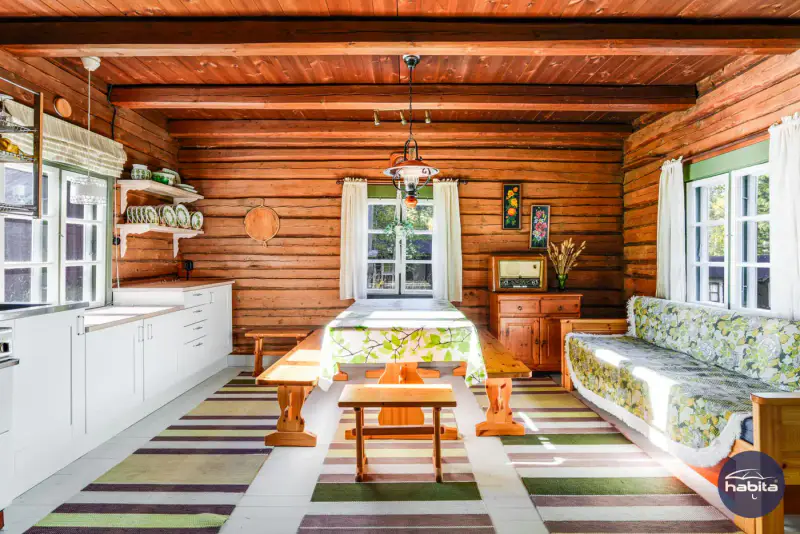 Chalet en rondins de 1947 rénové, 110 m de rive privée sur le Pielinen, 2,09 ha — Paalasmaa, Juuka — 12