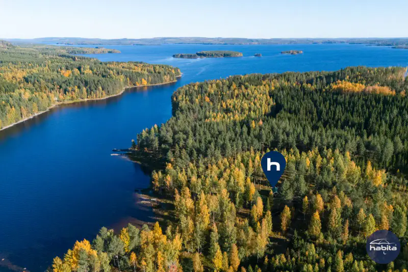 Chalet en rondins de 1947 rénové, 110 m de rive privée sur le Pielinen, 2,09 ha — Paalasmaa, Juuka — 2