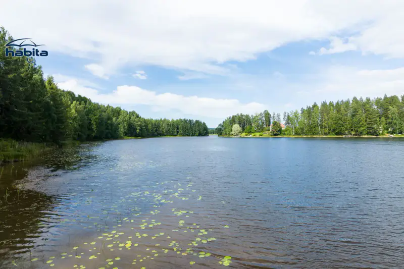 Chalet en rondins ~50 m² (1935) sur île du Päijänne, 12 732 m², 160 m de rive, sauna de rive + savusauna — Siikasaari / Jyväskylä — 7