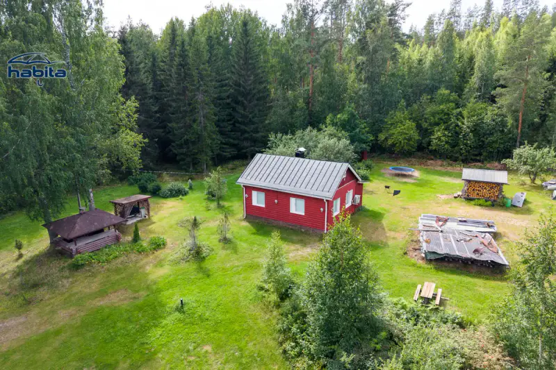 Chalet en rondins ~50 m² (1935) sur île du Päijänne, 12 732 m², 160 m de rive, sauna de rive + savusauna — Siikasaari / Jyväskylä — 4