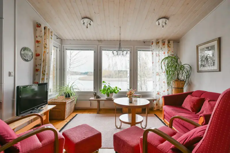 Maison de vacances (73 m², 1993) sur une presqu’île, 4 045 m² et deux rives privées sur le Päijänne — Korpilahti, Jyväskylä — 8