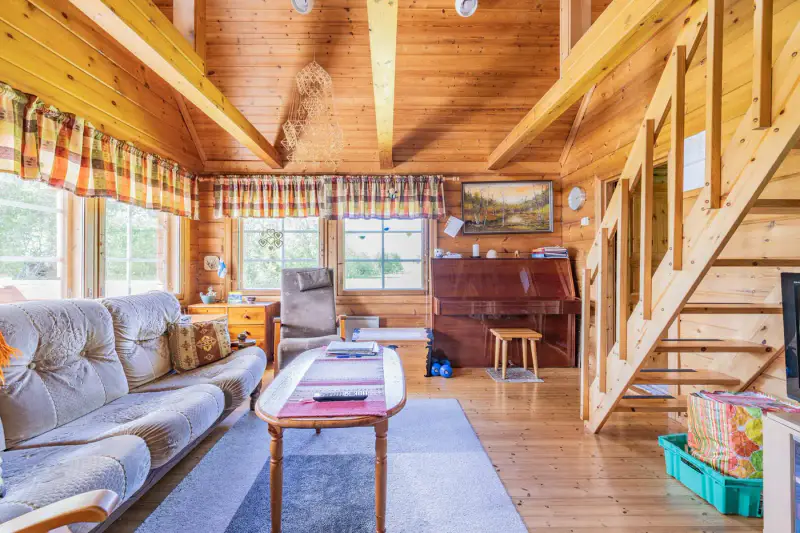 Chalet en rondins 1995, 56 m², rive privée Paltajärvi + sauna de rive — Paltaniemi / Kajaani — 5