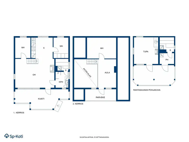 Chalet en rondins 1995, 56 m², rive privée Paltajärvi + sauna de rive — Paltaniemi / Kajaani — 2