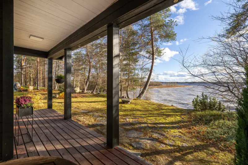 Chalet ~77 m² en finition + cuisine d’été, rive de sable privée sur l’Oulujärvi — Sivolanniemi / Kajaani — 11