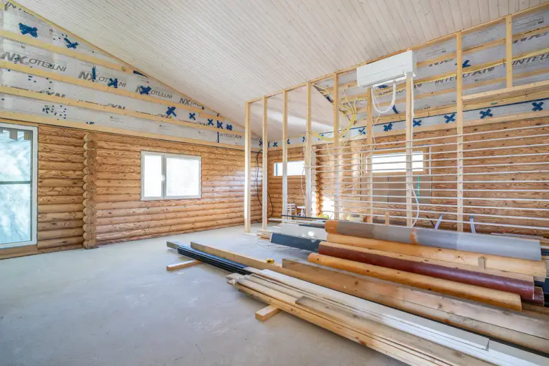 Chalet ~77 m² en finition + cuisine d’été, rive de sable privée sur l’Oulujärvi — Sivolanniemi / Kajaani — 16