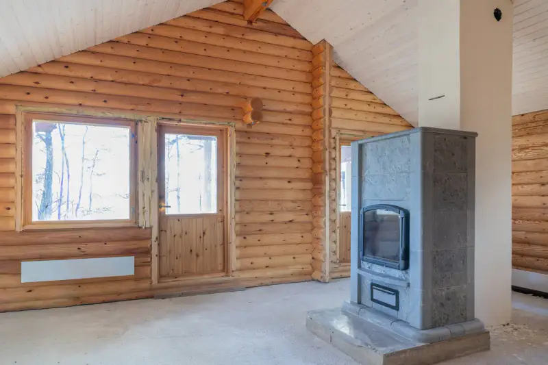 Chalet ~77 m² en finition + cuisine d’été, rive de sable privée sur l’Oulujärvi — Sivolanniemi / Kajaani — 15