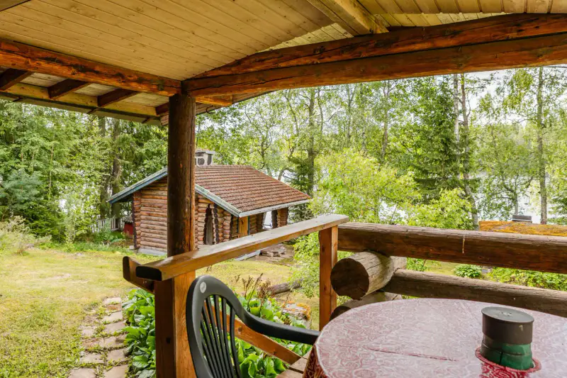 Mökki rondins ~25 m² (1959) + rantasauna + grillikota, 1 990 m², Onkijärvi — Suinula / Kangasala — 6