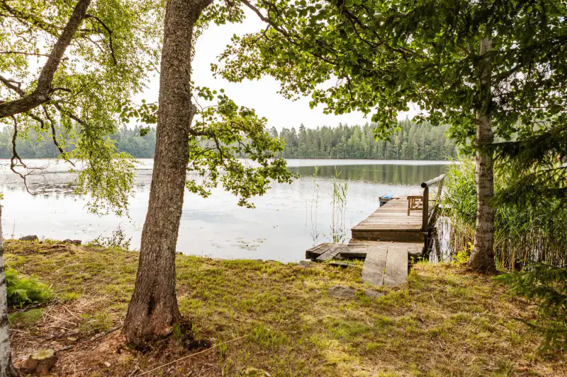 Mökki rondins ~25 m² (1959) + rantasauna + grillikota, 1 990 m², Onkijärvi — Suinula / Kangasala — 5