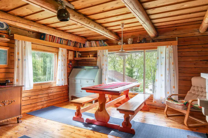 Mökki rondins ~25 m² (1959) + rantasauna + grillikota, 1 990 m², Onkijärvi — Suinula / Kangasala — 7