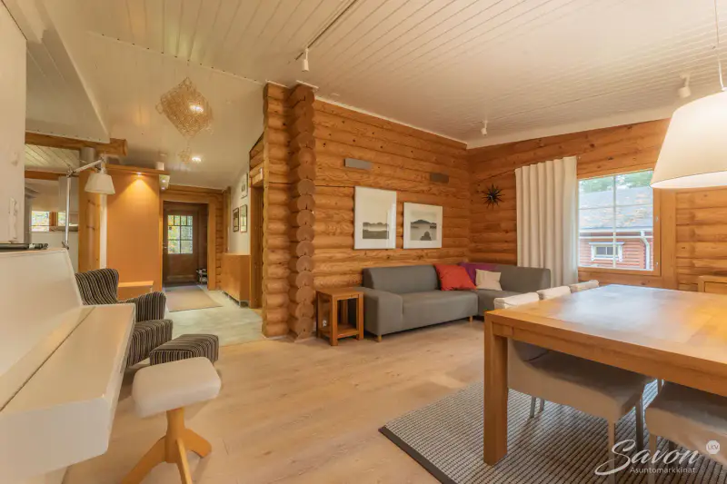 Maison hirsi ~153 m² (1997) + sauna, 4 600 m² (~50 m rive), Saimaa/Haukivesi — Kangaslampi — 13