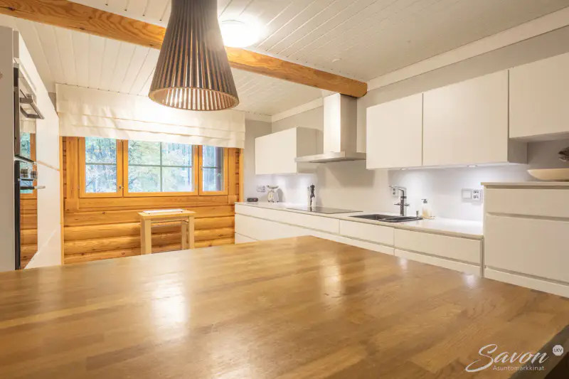 Maison hirsi ~153 m² (1997) + sauna, 4 600 m² (~50 m rive), Saimaa/Haukivesi — Kangaslampi — 5