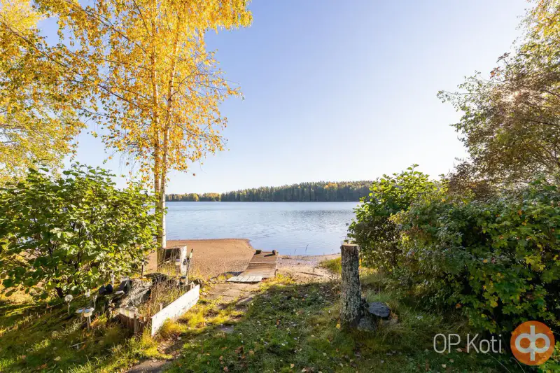 Mökki rondins ~59 m² (1975) + sauna, 2 900 m², Kyyvesi — Luusniemi / Kangasniemi — 17