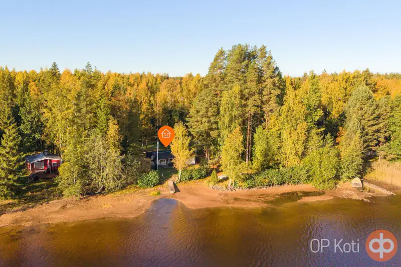 Mökki rondins ~59 m² (1975) + sauna, 2 900 m², Kyyvesi — Luusniemi / Kangasniemi — 1