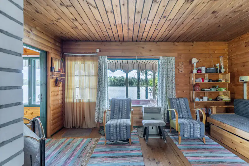 Mökki 1974 (~56 m²) + sauna, 2,46 ha rive Kutemajärvi — Kangasniemi — 12