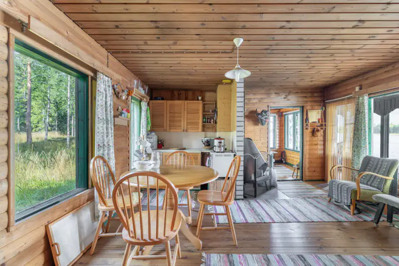 Mökki 1974 (~56 m²) + sauna, 2,46 ha rive Kutemajärvi — Kangasniemi — 5