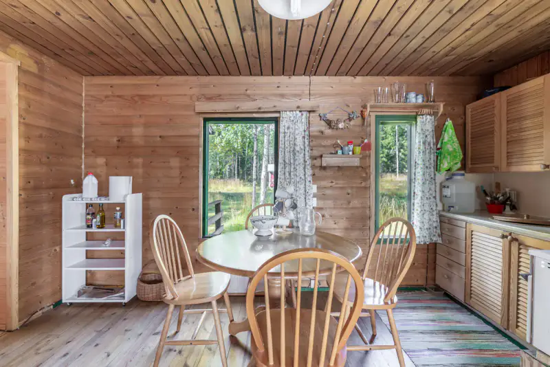 Mökki 1974 (~56 m²) + sauna, 2,46 ha rive Kutemajärvi — Kangasniemi — 2