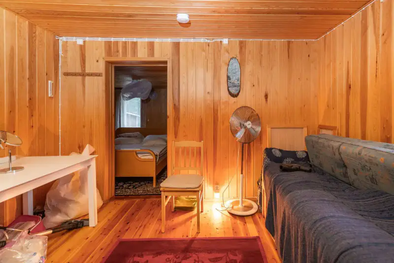 Chalet de rive (65 m², 1964) avec sauna et cheminée, 2 100 m² et ~30 m de rive privée — Kemijärvi — 14