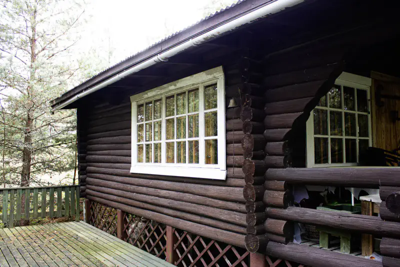 Piilopirtti ~36 m² + rantasauna 1985, 3 440 m² (~50 m rive), mer — Kaxsjäla / Kemiönsaari — 3