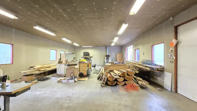 Terrain ~1,19 ha + hall 177 m², étang Suolampi ; vieux bâti à démolir — Suolahti — 15