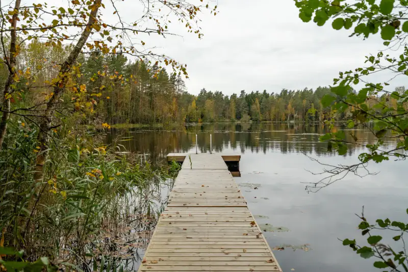 Mökki ~59 m² (1940, agrandi 2012) + sauna rive, 4 910 m², Lammi järvi — Kylmälä / Kirkkonummi — 4