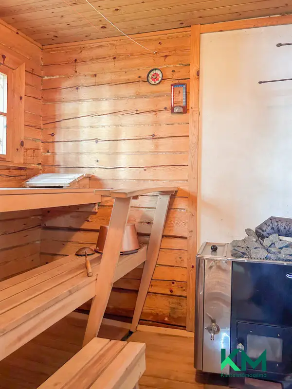Chalet en rondins 1973, 54 m², rive privée Pyhäjärvi ~243 m, 17 613 m² — Huutniemi, Kitee — 16