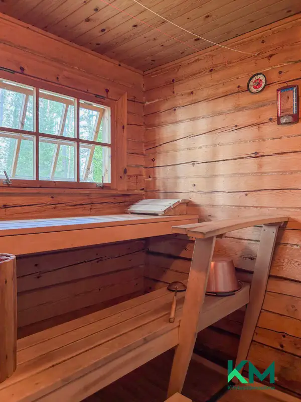 Chalet en rondins 1973, 54 m², rive privée Pyhäjärvi ~243 m, 17 613 m² — Huutniemi, Kitee — 15