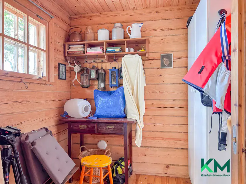 Chalet en rondins 1973, 54 m², rive privée Pyhäjärvi ~243 m, 17 613 m² — Huutniemi, Kitee — 14