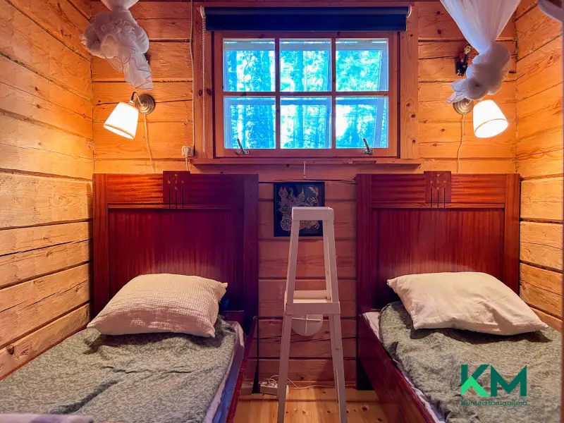 Chalet en rondins 1973, 54 m², rive privée Pyhäjärvi ~243 m, 17 613 m² — Huutniemi, Kitee — 13