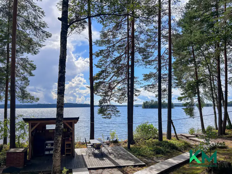 Chalet en rondins 1973, 54 m², rive privée Pyhäjärvi ~243 m, 17 613 m² — Huutniemi, Kitee — 4