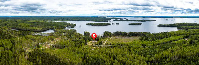 Ancienne école ~260 m² (1935) + rantasauna, 2,06 ha, Kivijärvi — Keihärinkoski — 1