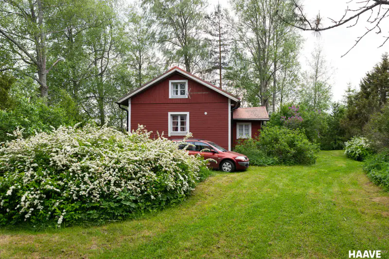 Tupa rouge ~54 m² (1902, rénov. 2010–13), 2 883 m², Kauvatsanjoki — Rutuna / Kokemäki — 2