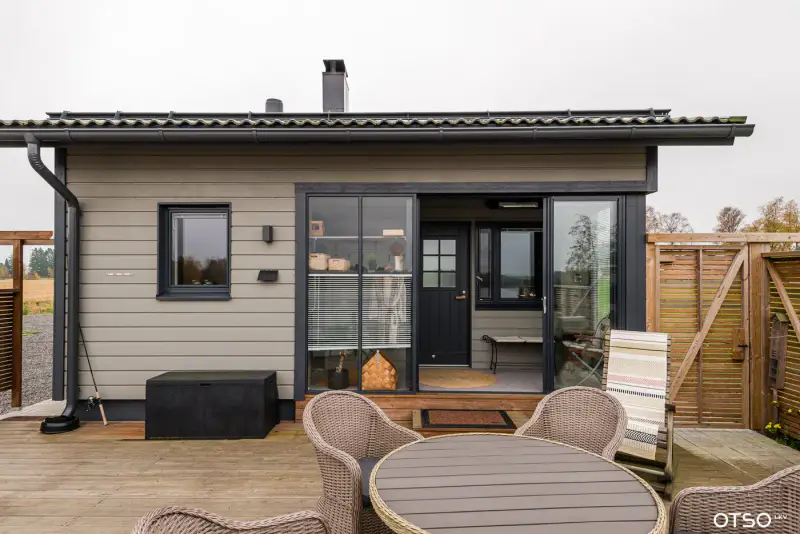 Maison de plain-pied ~122,5 m² (2019, classe A) + sauna de rive et tupa, 12 717 m² et rive privée sur le Kokemäenjoki — Peipohja / Kokemäki — 16