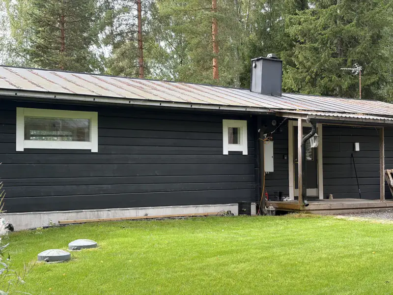 Chalet en rondins ~71,5 m² (1973, agrandi 2021) + sauna de rive et cabane d’amis, 40 m de rive mer, 2 417 m² — Ruotsalo / Kokkola — 4