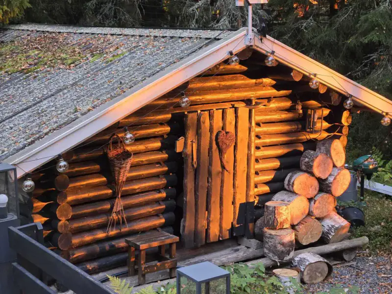 Chalet en rondins ~71,5 m² (1973, agrandi 2021) + sauna de rive et cabane d’amis, 40 m de rive mer, 2 417 m² — Ruotsalo / Kokkola — 5