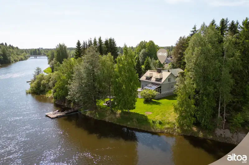 Maison ~126 m² (1949) + rantasauna 2024 + jacuzzi, 4 450 m² (~50 m rive), Kymijoki — Sutela / Kotka — 17