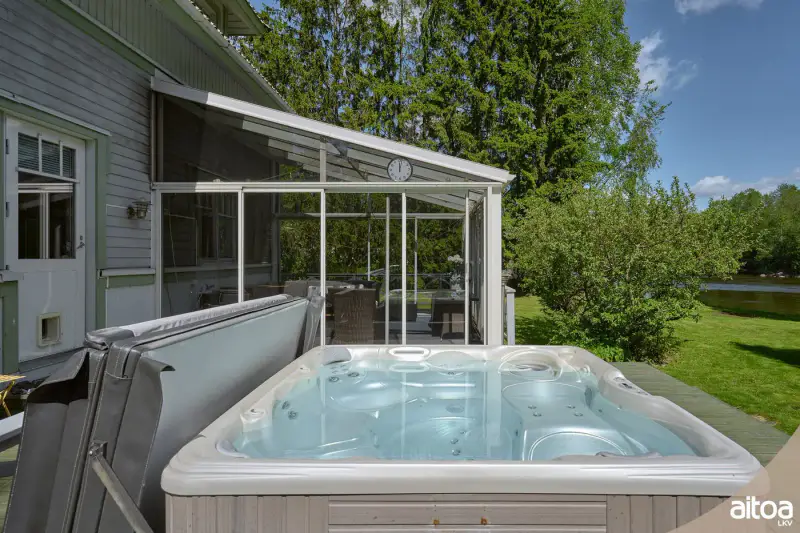 Maison ~126 m² (1949) + rantasauna 2024 + jacuzzi, 4 450 m² (~50 m rive), Kymijoki — Sutela / Kotka — 13