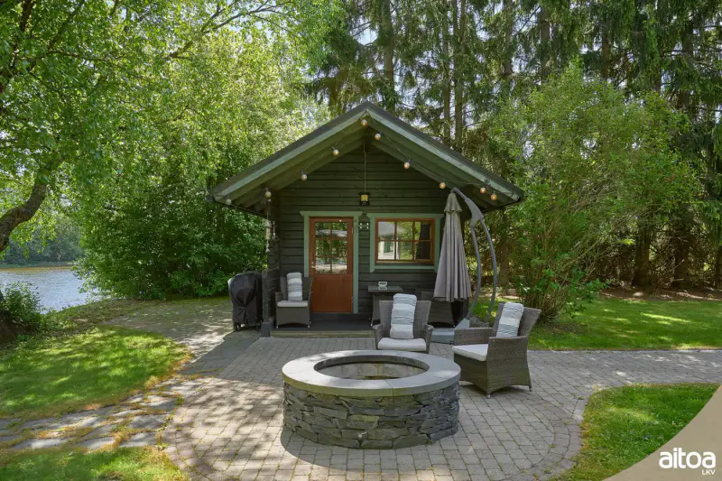 Maison ~126 m² (1949) + rantasauna 2024 + jacuzzi, 4 450 m² (~50 m rive), Kymijoki — Sutela / Kotka — 8
