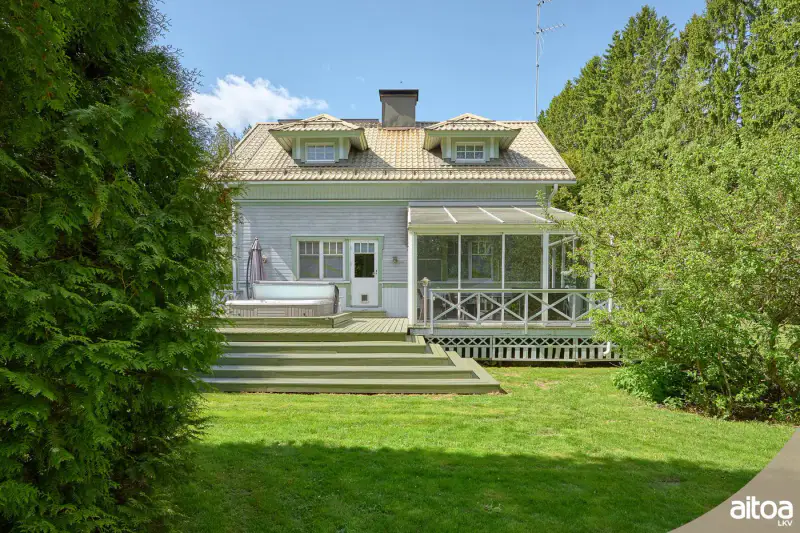 Maison ~126 m² (1949) + rantasauna 2024 + jacuzzi, 4 450 m² (~50 m rive), Kymijoki — Sutela / Kotka — 18