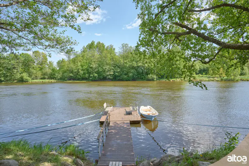 Maison ~126 m² (1949) + rantasauna 2024 + jacuzzi, 4 450 m² (~50 m rive), Kymijoki — Sutela / Kotka — 5