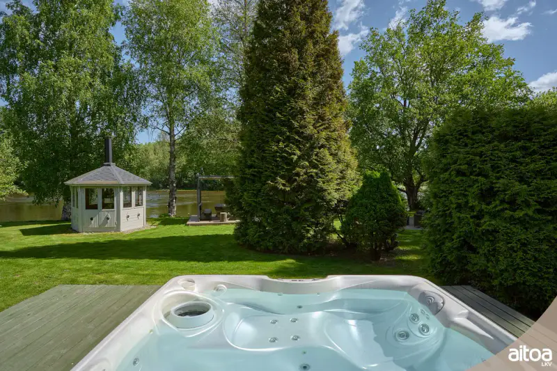 Maison ~126 m² (1949) + rantasauna 2024 + jacuzzi, 4 450 m² (~50 m rive), Kymijoki — Sutela / Kotka — 14