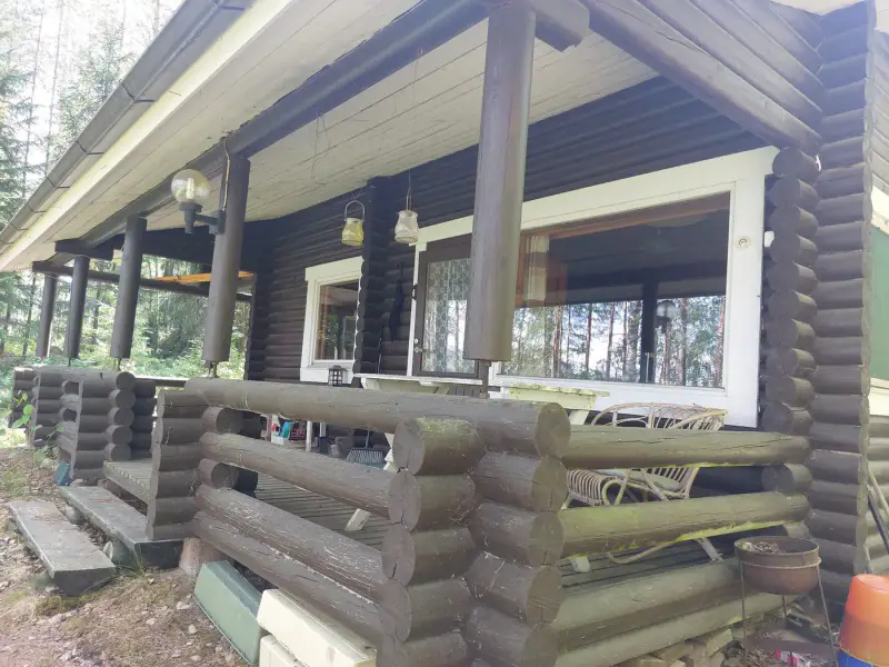 Mökki électrifié ~38 m² (1991) + sauna, 5 830 m² (~50 m rive), Hosusjärvi — Voikoski / Kouvola — 3