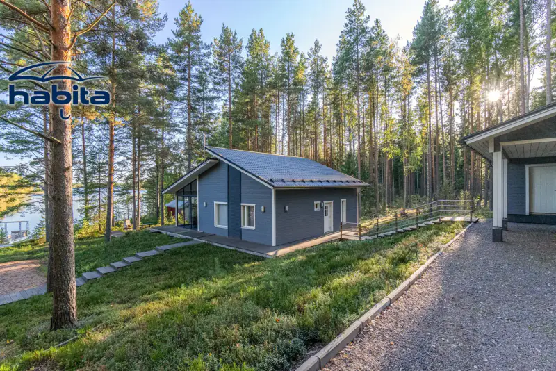 Villa 2020 ~66 m² + sauna, rive privée Tihvetjärvi, 2 530 m² — Vuohijärvi / Kouvola — 3