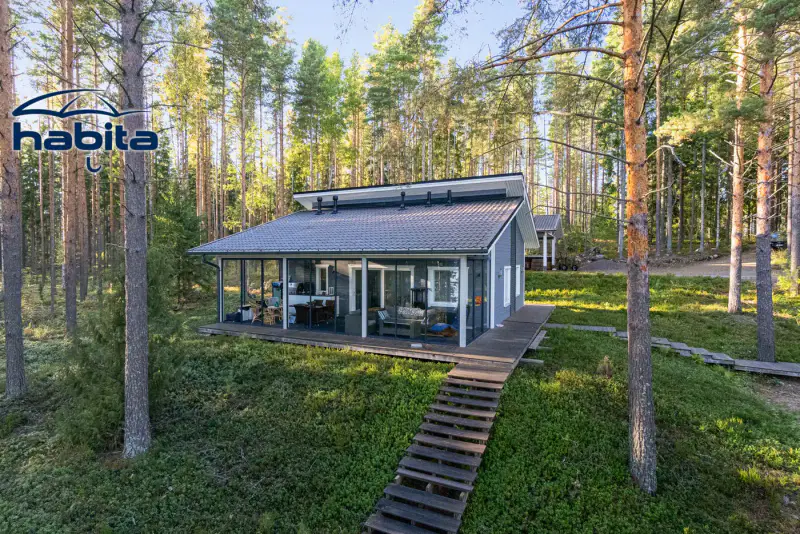 Villa 2020 ~66 m² + sauna, rive privée Tihvetjärvi, 2 530 m² — Vuohijärvi / Kouvola — 4
