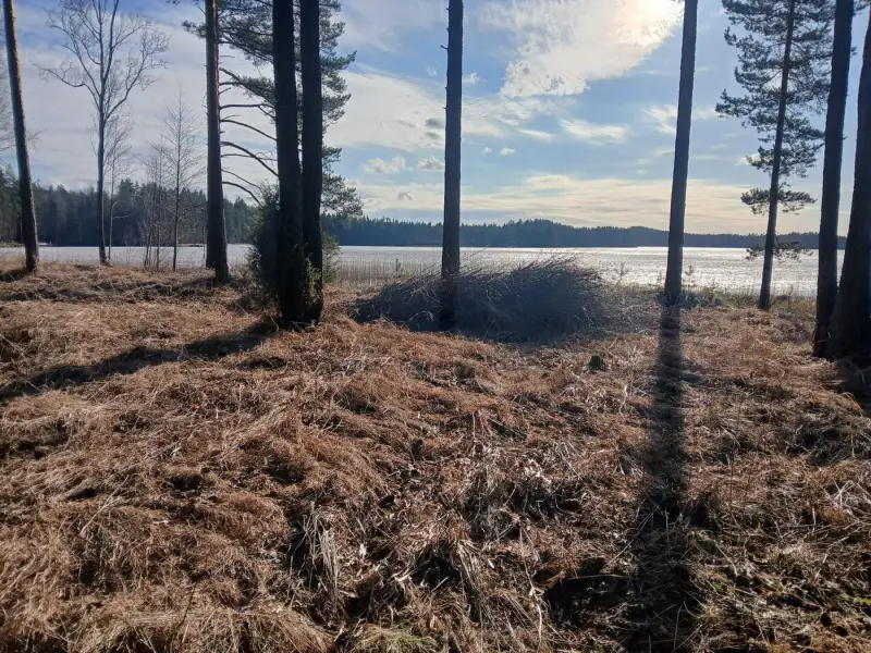 Terrain de loisir 18 620 m², ~130 m de rive sur le Suolajärvi, 150 m² constructibles (RA) — Selänpää / Kouvola — 10