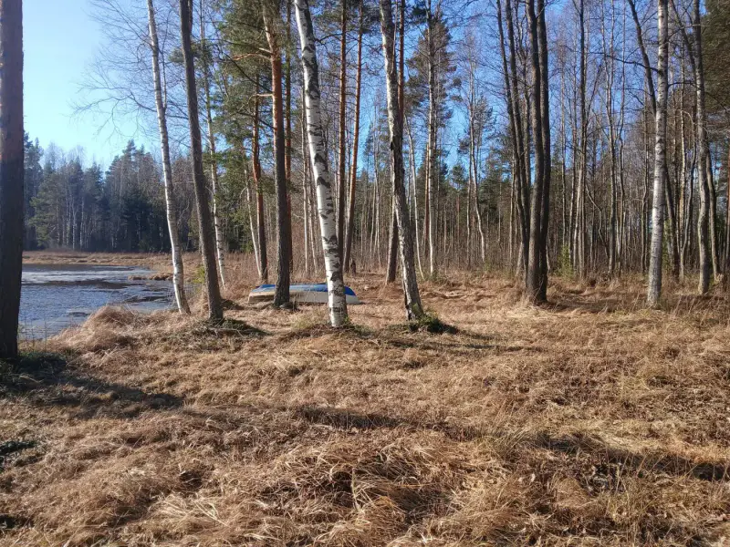 Terrain de loisir 18 620 m², ~130 m de rive sur le Suolajärvi, 150 m² constructibles (RA) — Selänpää / Kouvola — 12
