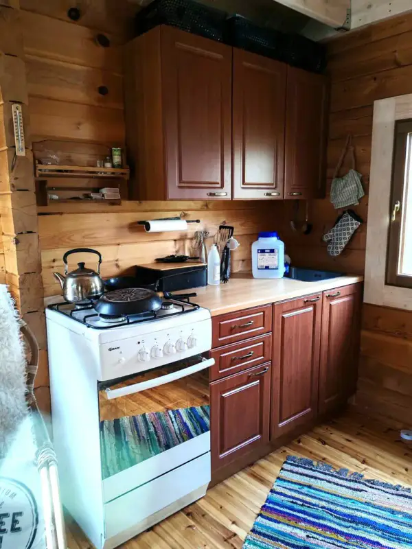Propriété forestière de 9 ha avec 400 m de rive privée sur l’Ullavanjoki, île privée, chalet en rondins et sauna — Köyris, Kruunupyy — 13
