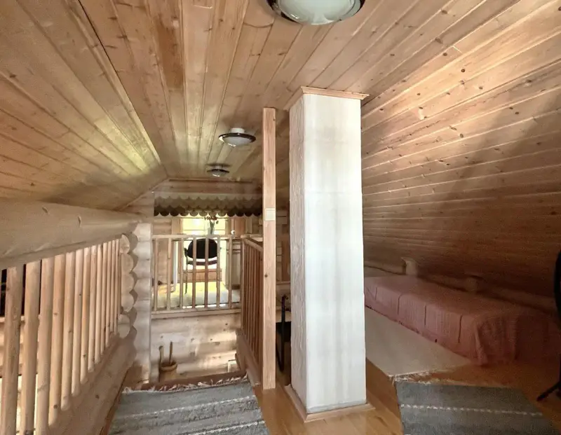 Hirsimökki ~78 m² (2007) + rantasauna, 5 510 m² et rive sud Päijänne — Pihlajakoski / Kuhmoinen — 17