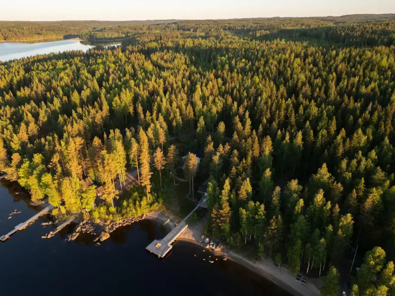 Villa en rondins lamellés (100 m², 5 chambres) + sauna de rive, 4 340 m² sur le Päijänne — Pihlajakoski, Kuhmoinen — 16