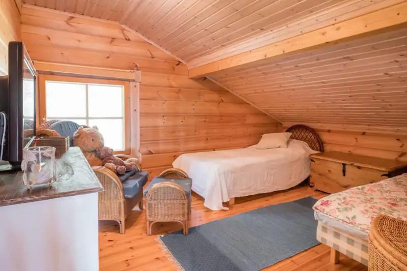 Villa en rondins lamellés (100 m², 5 chambres) + sauna de rive, 4 340 m² sur le Päijänne — Pihlajakoski, Kuhmoinen — 10
